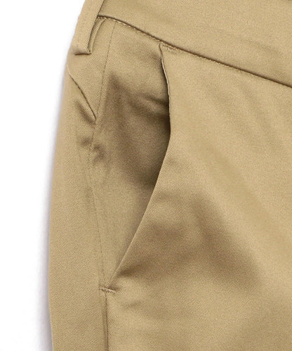 BELLINI:コットンサテンテーパードパンツ