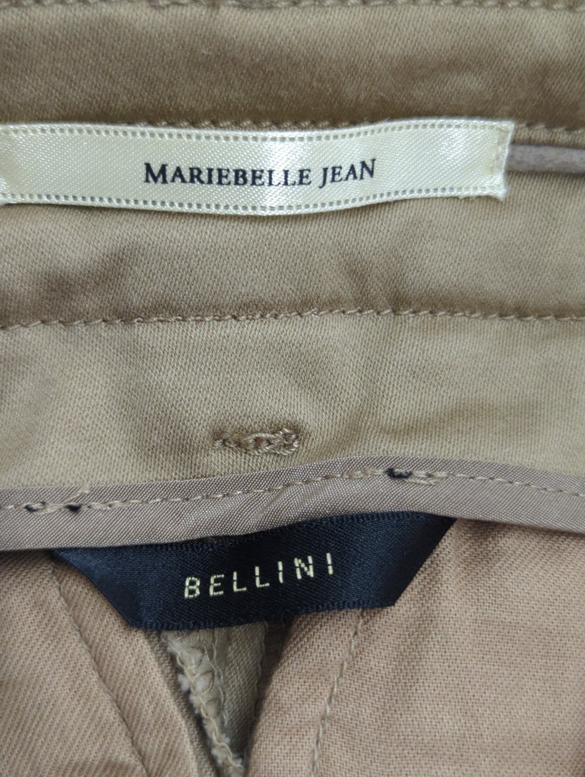 BELLINI:コットンサテンテーパードパンツ