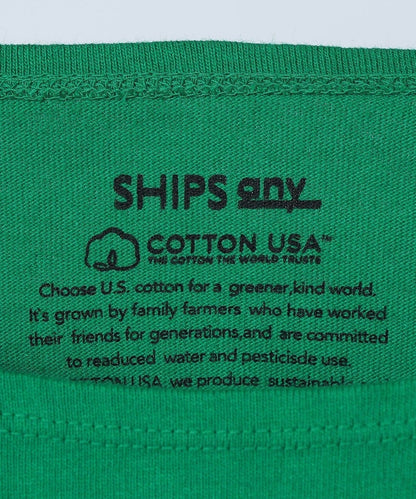 SHIPS any: 【ユニセックス】コットンUSA バスク キャンプポケット 8分袖 カットソー