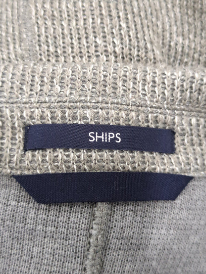 SHIPS:〈手洗い可能〉TEXBRID(R) 撚杢 畔編み 2ボタン ジャケット