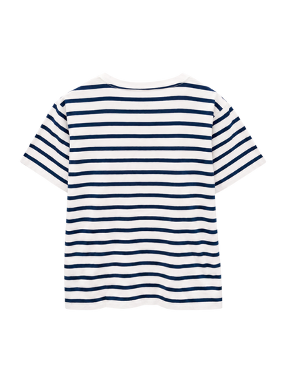 SU: スモール フラワー エンブロイダリー Tシャツ