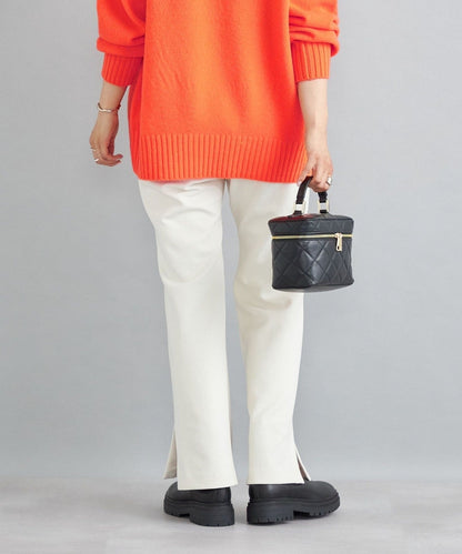 〈手洗い可能〉ストレッチサイドスリットフレアパンツ