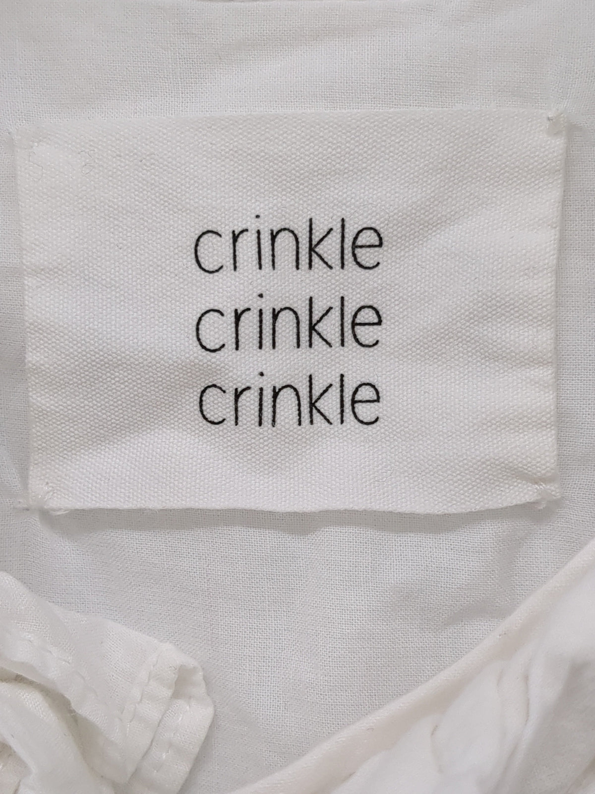 crinkle crinkle crinkle:〈手洗い可能〉コットン フリルカラー シャツ