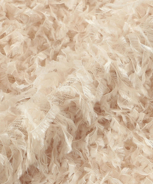 〈手洗い可能〉フェザー ヤーン ショート ジレ 24SS