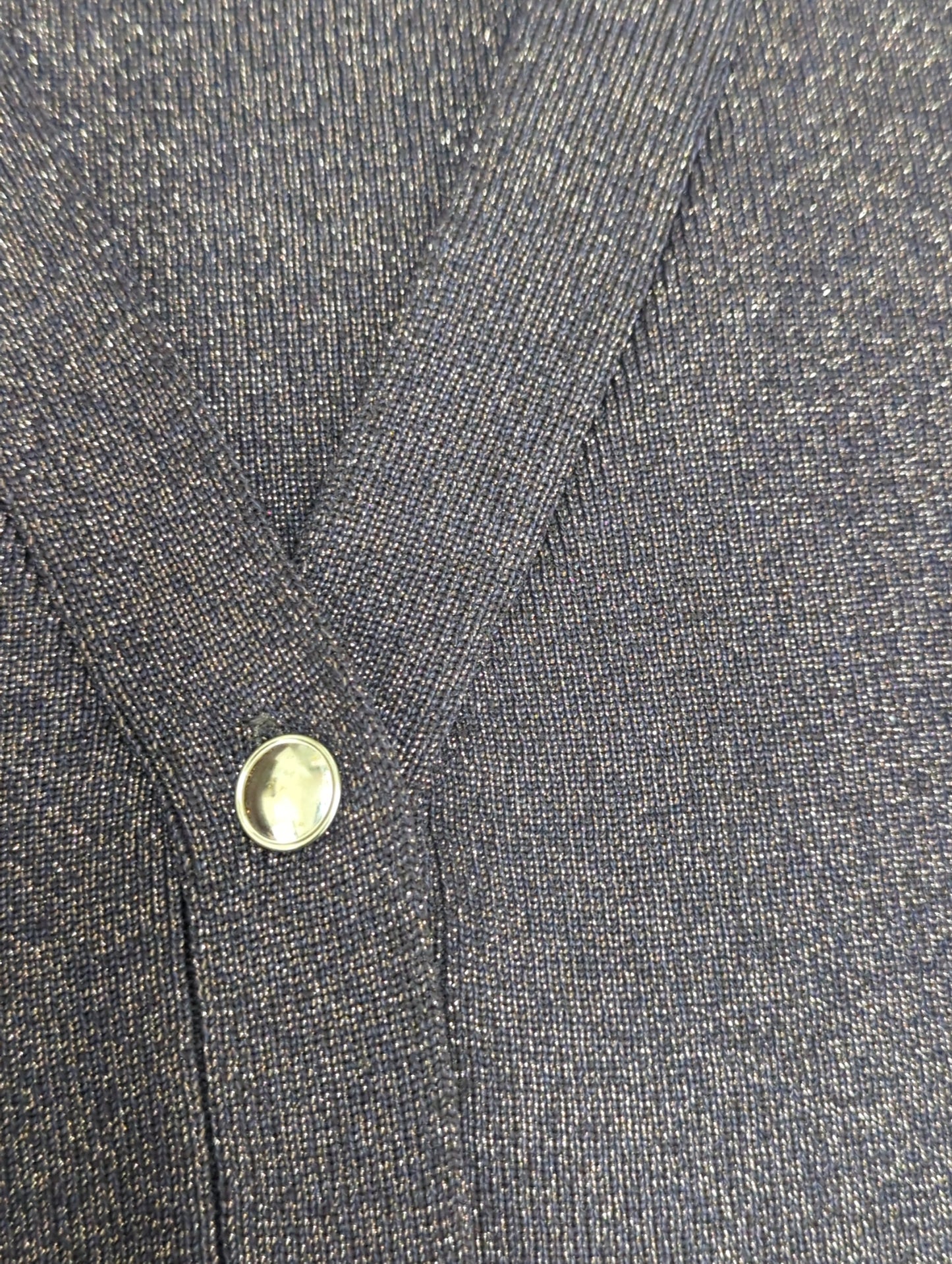 〈手洗い可能〉ラメ ペプラム バナナ スリーブ カーディガン 24SS