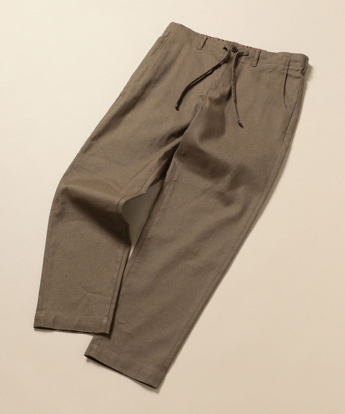 SHIPS: SOLOTEX(R) サフィラン リネン ハイブリッド イージー パンツ 21SS