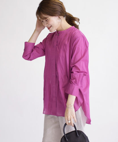 ピンタックハオリシャツ