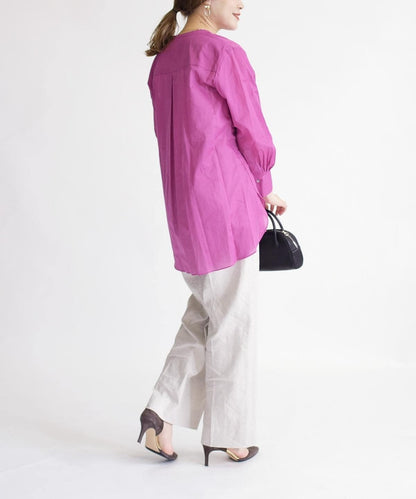 ピンタックハオリシャツ