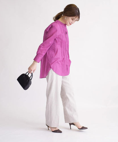 ピンタックハオリシャツ