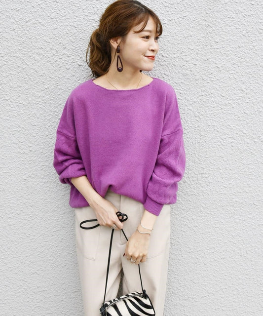 SABLEボートネックプルオーバー