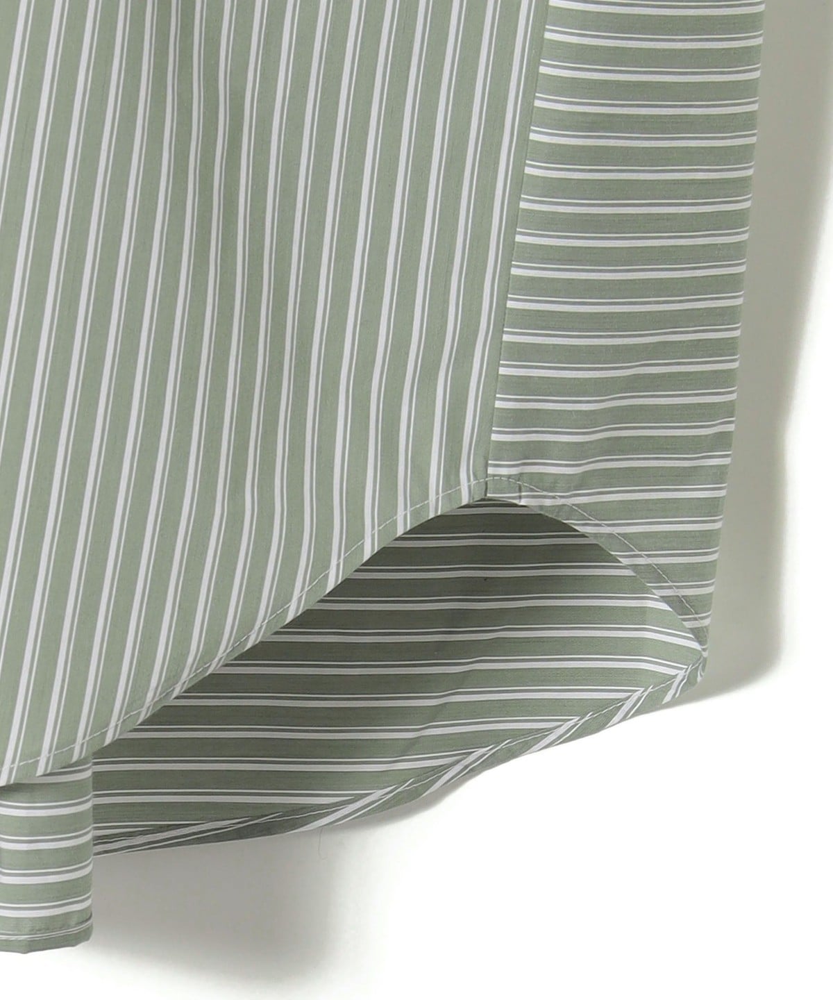 【SHIPS別注】MIRKO BERTOLA:〈手洗い可能〉ノーカラーティアードシャツワンピース