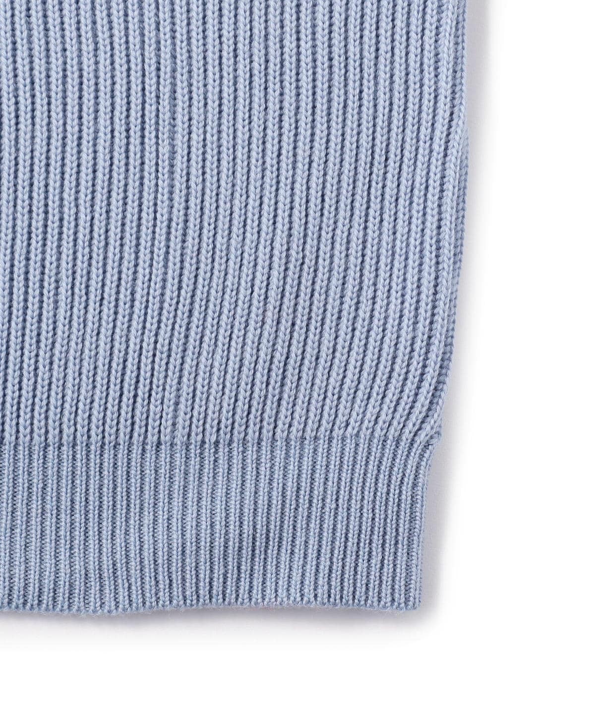 DC:7ゲージ 奥山  畦編み クルーニット ベスト