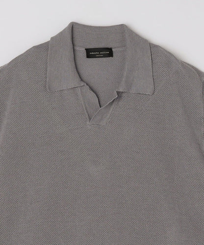 ROBERTO COLLINA: LINEN PIQUE POLO