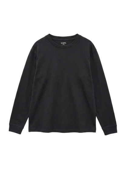 SHIPS Colors:シルケット コットン クルーネック Tシャツ (ロンT)