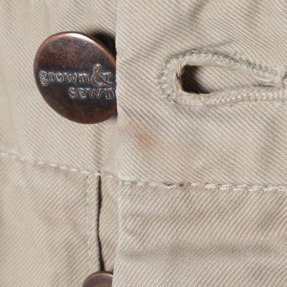 GROWN.S:3PLY 8OZ US TWILL CHIN