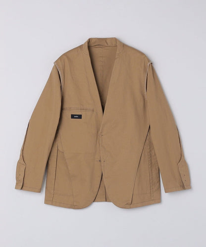 SHIPS:〈手洗い可能・セットアップ対応〉ウォッシュド ピケ 2ボタン ジャケット