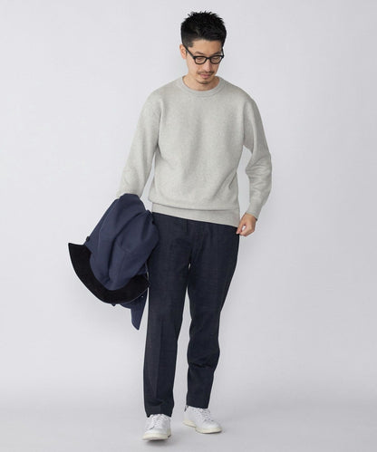 SHIPS:〈手洗い可能〉コットン カシミヤ ソリッド クルーネックニット