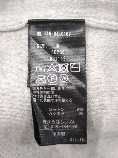 SHIPS:〈手洗い可能〉コットン カシミヤ ソリッド クルーネックニット
