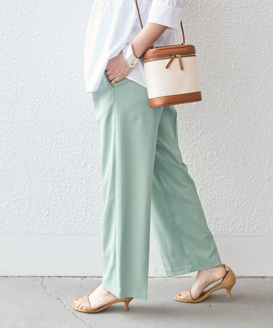 〈手洗い可能〉セミワイド パンツ