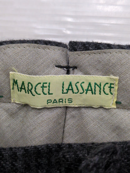 MARCEL LASSANCE: セットアップ対応 1タック ウール チェック イージーパンツ