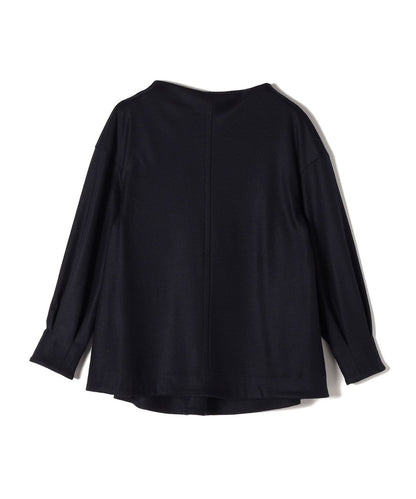 〈手洗い可能〉バックレースアッププルオーバー