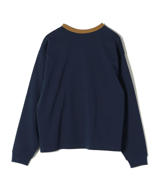 【SHIPS別注】onit:〈洗濯機可能〉ディープ Vネック ロング スリーブ TEE