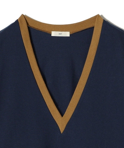 【SHIPS別注】onit:〈洗濯機可能〉ディープ Vネック ロング スリーブ TEE