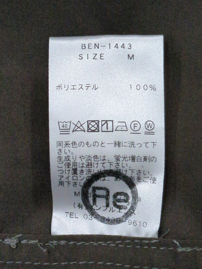 BENCH MARKING SHIRT: スキッパー ポリエステル フェイクスエード シャツ