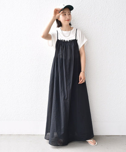〈手洗い可能〉コットンボイル 2WAY キャミ ワンピース