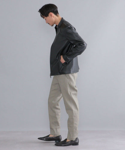 SHIPS: Synthetic Leather シングルライダース ジャケット 22SS