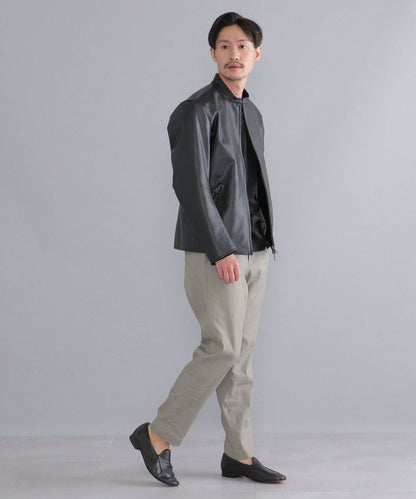 SHIPS: Synthetic Leather シングルライダース ジャケット 22SS