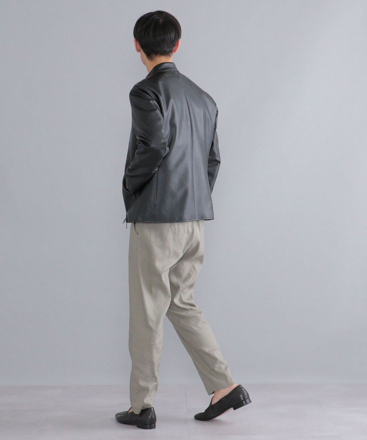 SHIPS: Synthetic Leather シングルライダース ジャケット 22SS