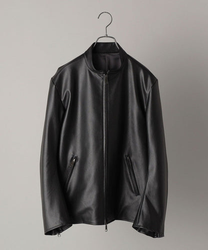 SHIPS: Synthetic Leather シングルライダース ジャケット 22SS
