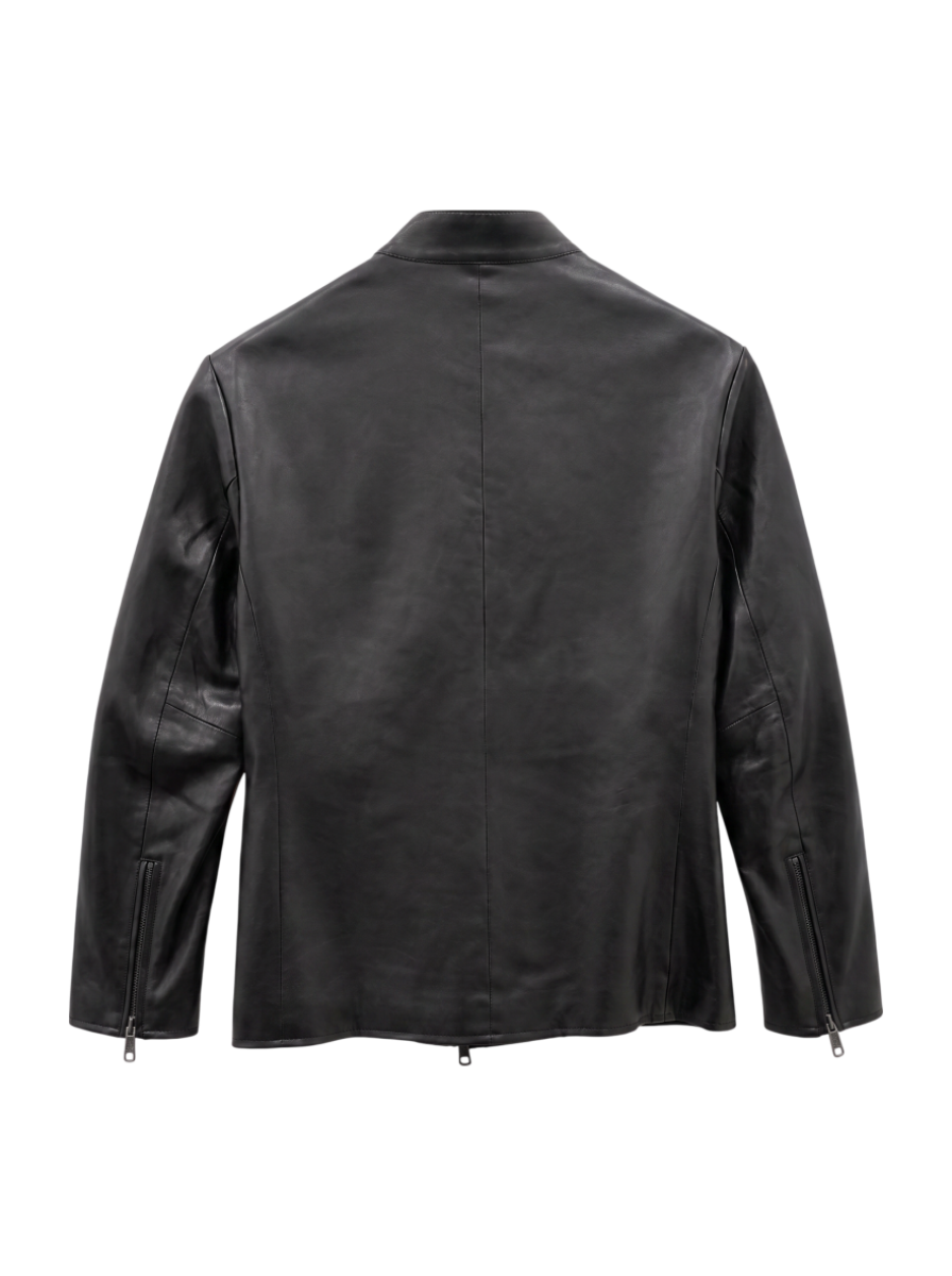SHIPS: Synthetic Leather シングルライダース ジャケット 22SS