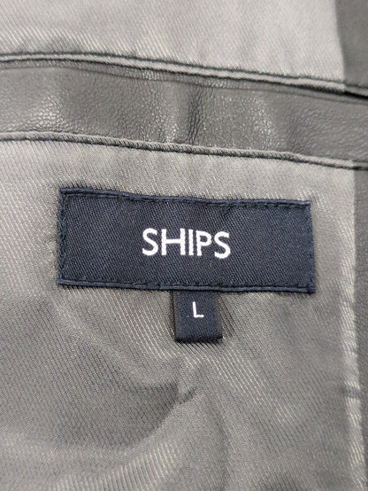 SHIPS: Synthetic Leather シングルライダース ジャケット 22SS