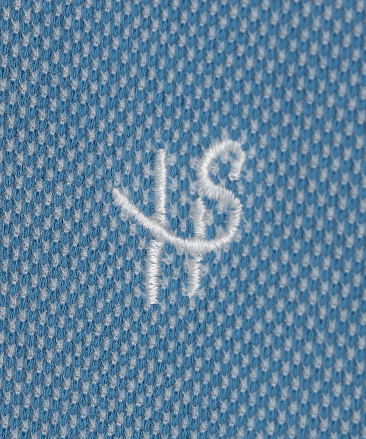 【WEB限定】SHIPS: ワンポイント ロゴ バーズアイ クルーネック ロングスリーブ Tシャツ