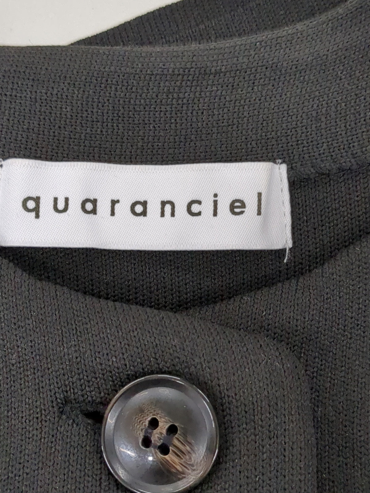 quaranciel:〈手洗い可能〉ノーカラー クラシカル ジャケット カーディガン