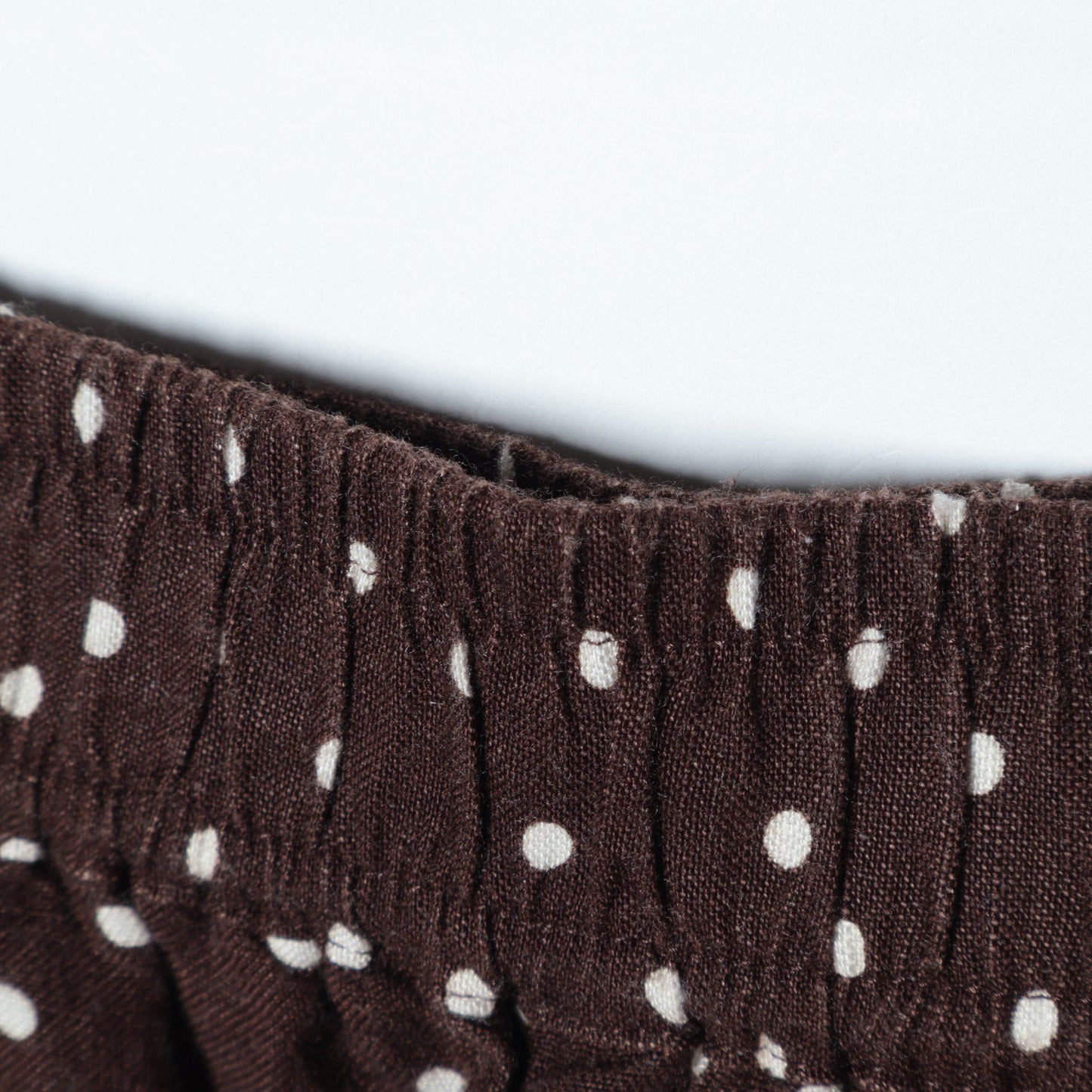 〈手洗い可能〉リネンレーヨンドット/ソリッドイージーパンツ