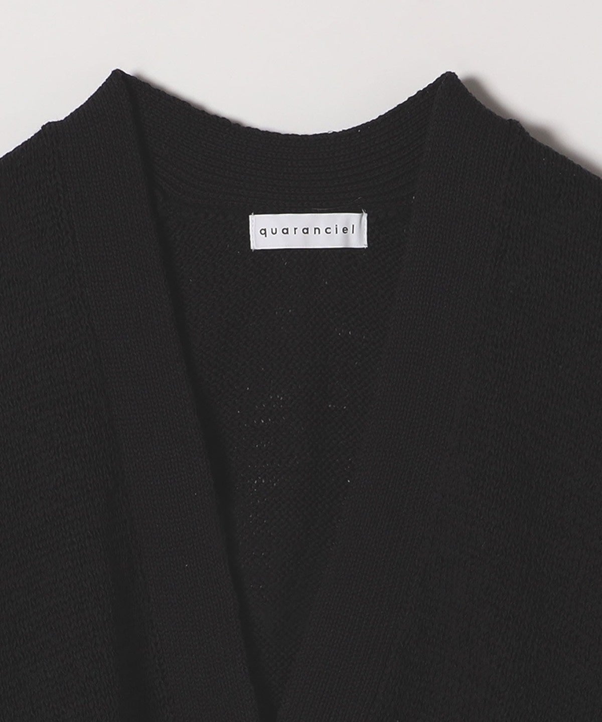 quaranciel:〈手洗い可能〉テープヤーン Vネック ルーズ プルオーバー