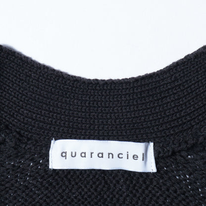 quaranciel:〈手洗い可能〉テープヤーン Vネック ルーズ プルオーバー