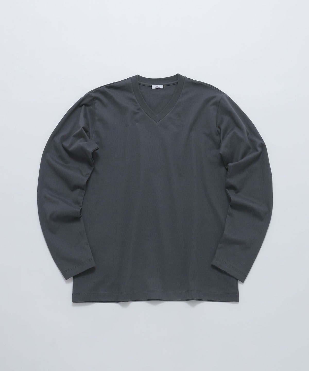SHIPS: 抗菌・防臭 NANO-FINE(R) ハイゲージ Vネック Tシャツ (ロンT)