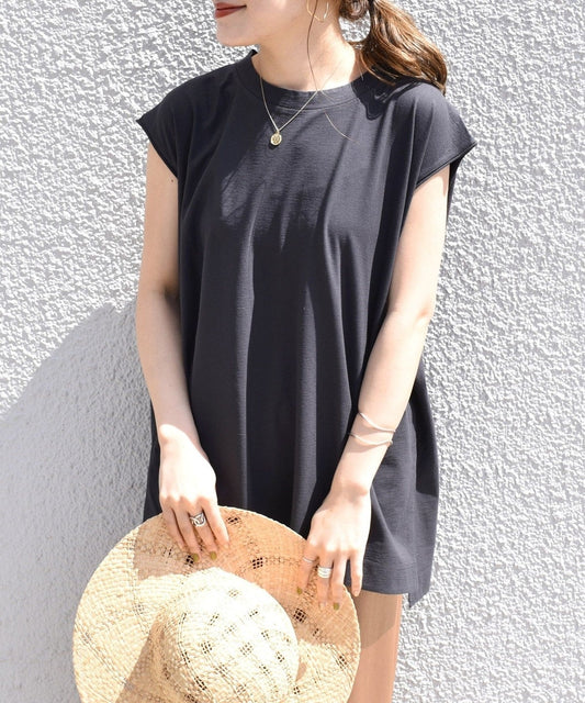 【WEB限定】クールタッチノースリーブビッグTEE