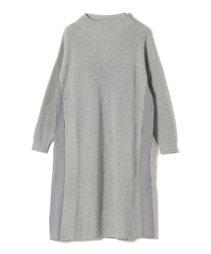 SHIPS Days:ハイネックニットコンビワンピース check