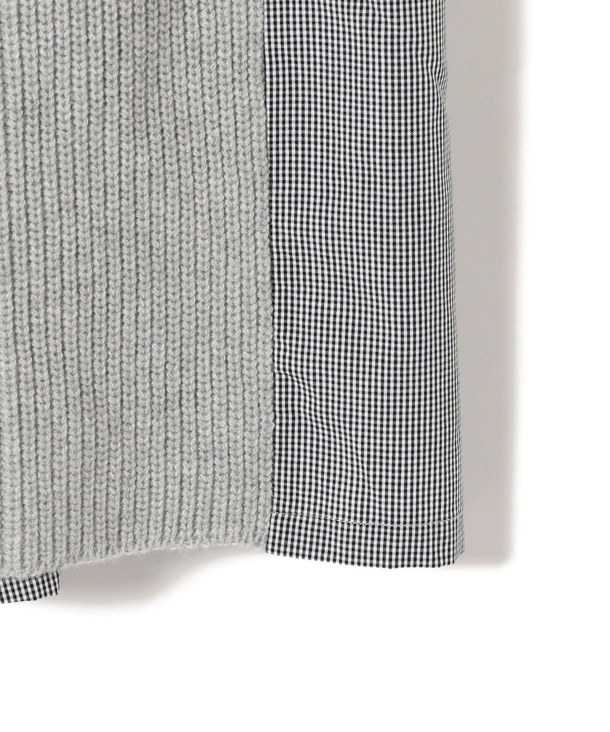 SHIPS Days:ハイネックニットコンビワンピース check