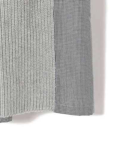 SHIPS Days:ハイネックニットコンビワンピース check