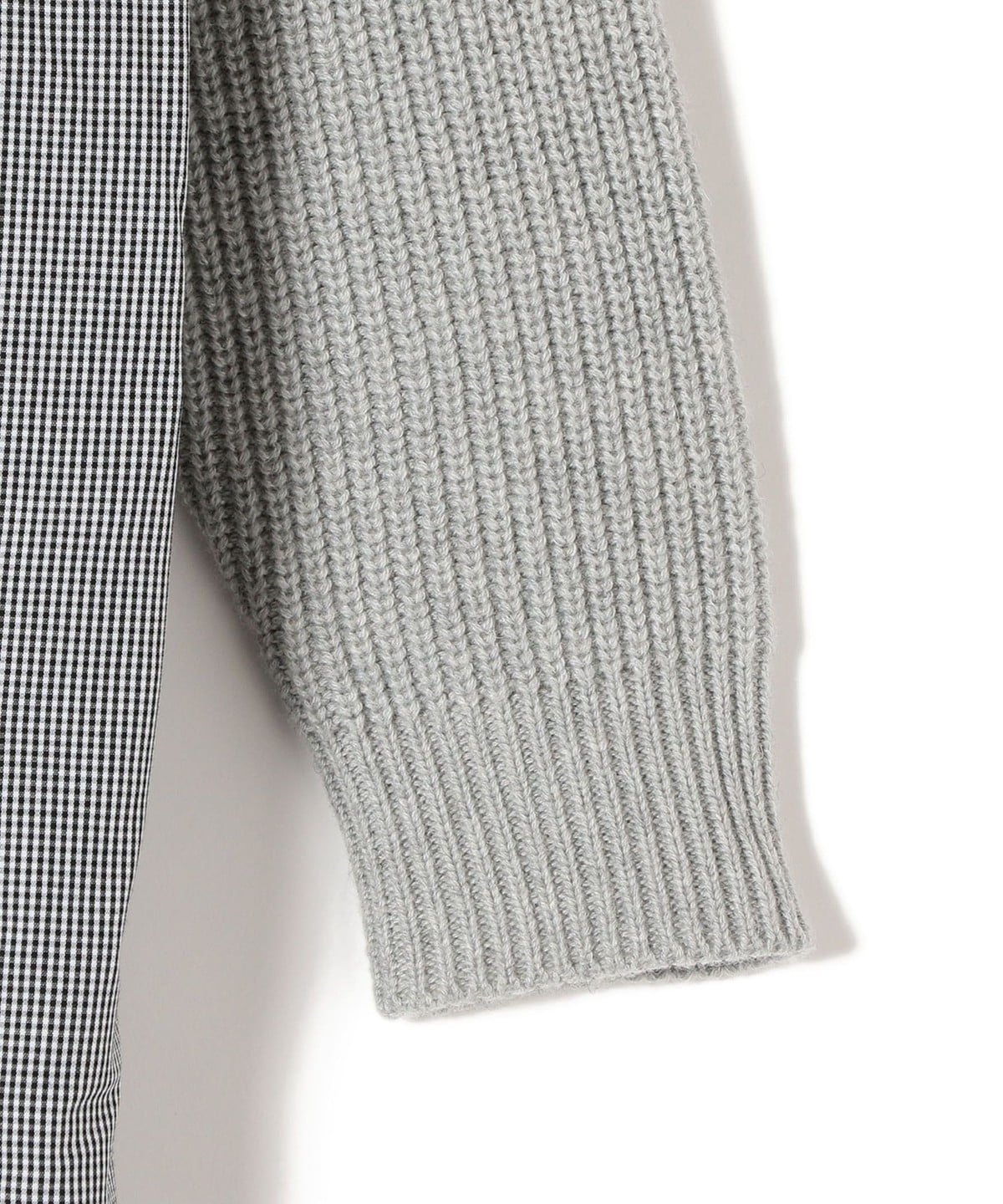 SHIPS Days:ハイネックニットコンビワンピース check