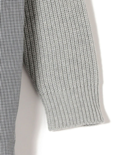 SHIPS Days:ハイネックニットコンビワンピース check