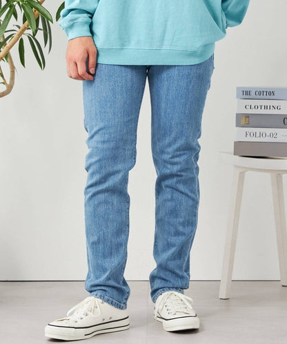 【SHIPS any別注】BROOKLYN OVERALL: スキニーフィット デニムパンツ