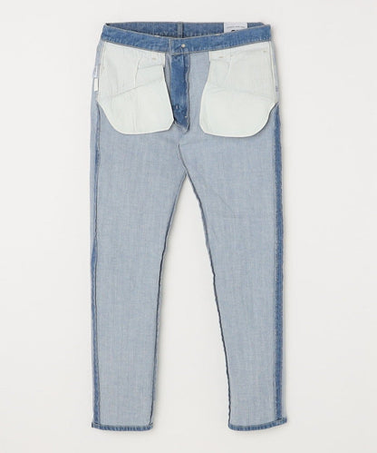 【SHIPS any別注】BROOKLYN OVERALL: スキニーフィット デニムパンツ