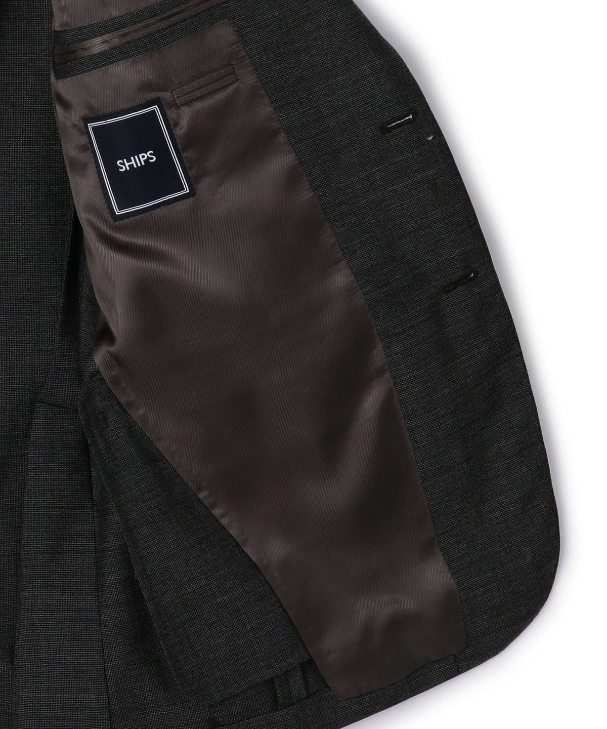 SD:【RING JACKET×CANONICO×SHIPS】ピンヘッド スーツ(チャコールグレー)